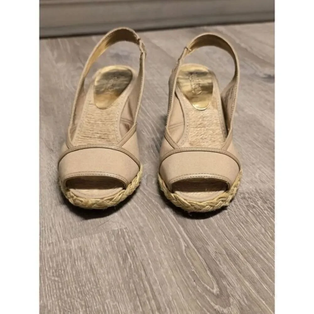 Lauren Ralph Lauren Catrin Women's Slingback Wedge Heel‎ Sandals Shoes Size 7B